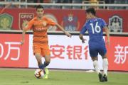 B体育-山东鲁能补时绝平，客场战平上海申花